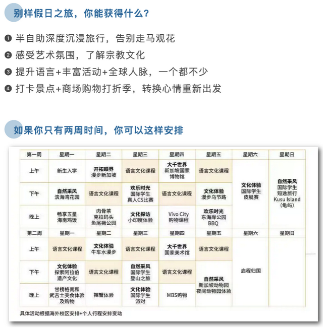 新加坡游学留学｜可以学什么，玩什么？