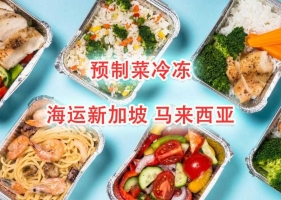 预制菜、冷冻食品、海鲜肉类海运冷链拼箱—新加坡马来...